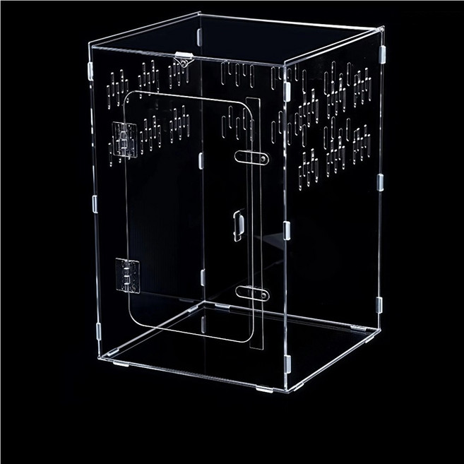 펫앤홈 게코 도마뱀 아크릴 사육장 30*30*45CM, 투명색, 1개