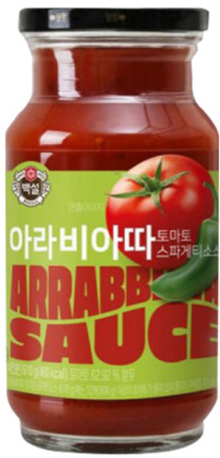 백설 아라비아따 토마토 스파게티소스, 610g, 1개