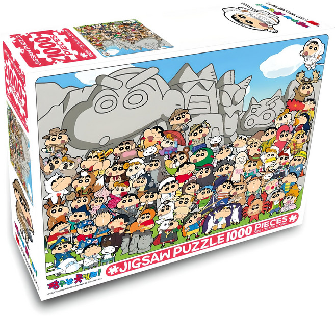 학산문화사 트리북스 짱구는 못말려 직소퍼즐, 1000피스, 혼합색상, 1개