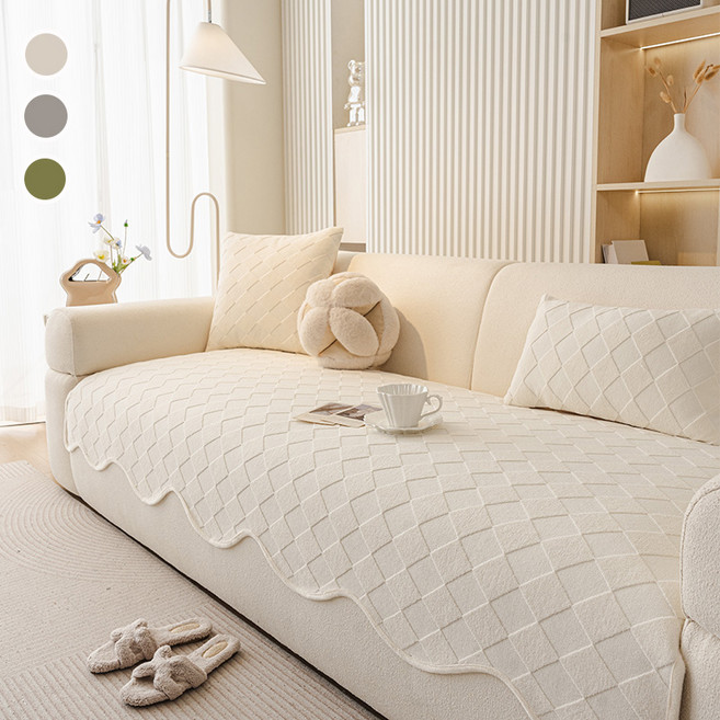 사계절 미끄럼 방지 소파패드 심플 빈티지 이형변물결무늬 고급형 쇼파커버