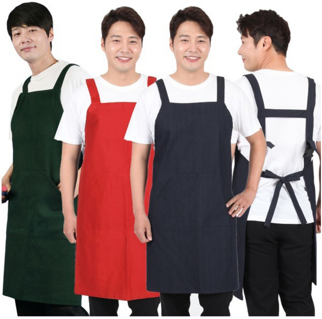 AE110 청앞치마 공방앞치마 남자 까페 미술, AE110-청지, 1개