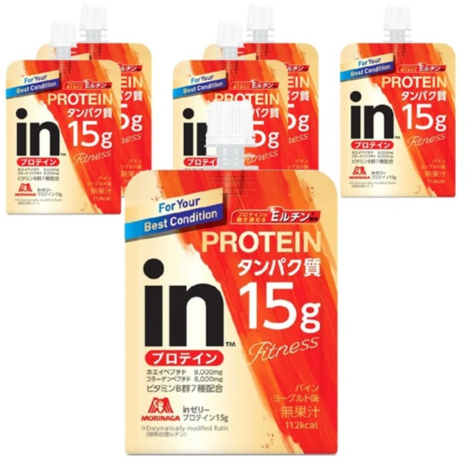 모리나가 인 젤리 프로틴 단백질 15g 파인 요구르트 맛, 150g, 6개 - 쿠팡