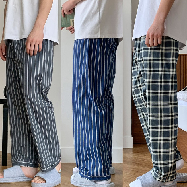 남성 순면 60수 잠옷 파자마 홈웨어 바지 5종택1