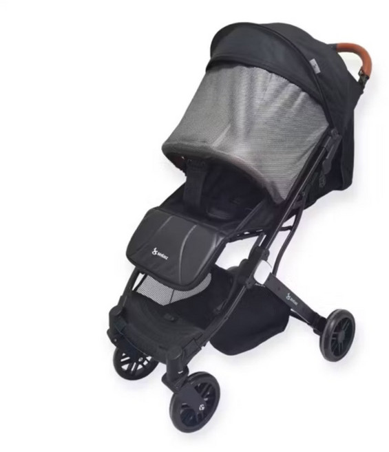 MyKidz mini 嬰兒推車 輕巧可登機 單手收摺 多段躺臥調整 升級版伯爵黑