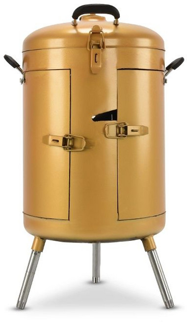 항아리 바베큐 화로 구이 캠핑오븐 드럼통 숯불화로 훈연기, 폭군 골드 (선물 없음), 1개