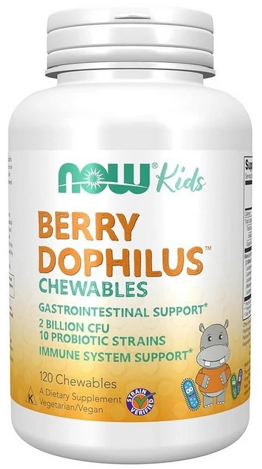 나우푸드 키즈 베리도피러스 20억 CFU 츄어블 120정 - 쿠팡