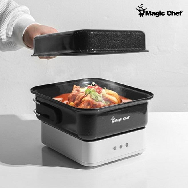 매직쉐프 여행용 인덕션쿠커 휴대용 사각 인덕션 1구