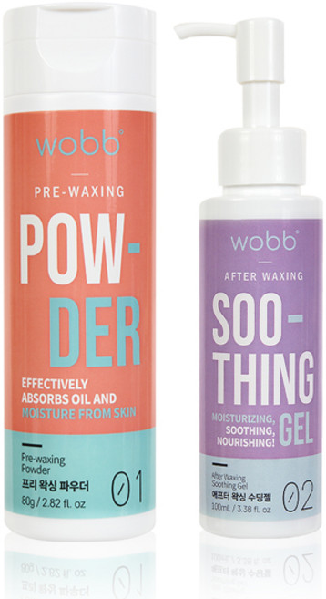 셀프왁싱 피부보호 세트 파우더 수딩젤 전후처리제 왁싱로션 유수분제거, 1세트, 100ml