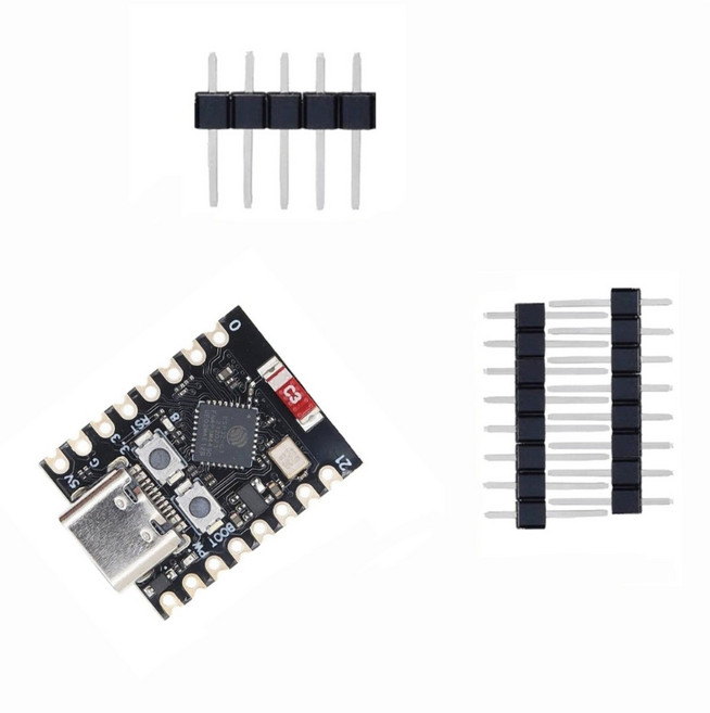 ESP32C3 개발 보드 2.4GHz WiFi 32비트 RISC-V 코어 마이크로컨트롤러 통합 저소음 개발 보드, 1개