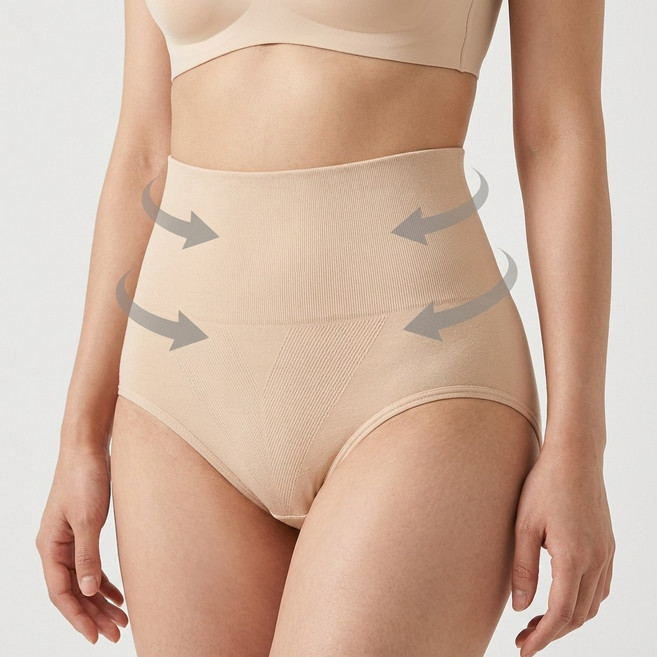 여성 하이웨스트 보정 속옷 여자 뱃살 보정 팬티