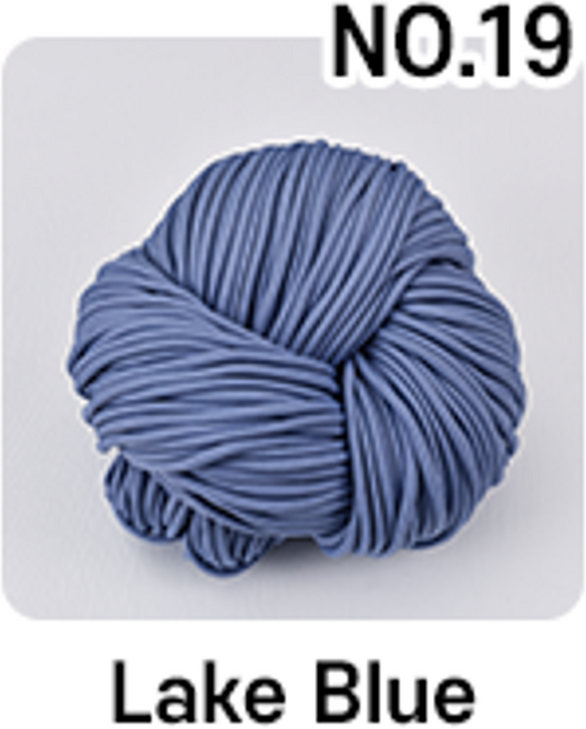 5.0mm 100yard 촘촘 고급 우동실 청키스트링 / 소프트 폴리에스터 우동끈 / 가벼운실 부드러운실, No.19, 1개