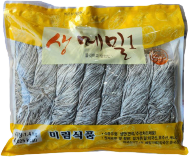 미림식품 생메밀면, 1.4kg, 3개