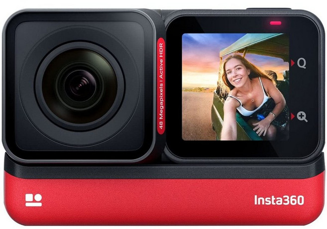 Insta360 ONE RS 트윈판(5.7K 360 렌즈&4K 부스트 렌즈) 교환식 렌즈 액션 카메라, insta360 Insta360 ONE RS 트윈 에디