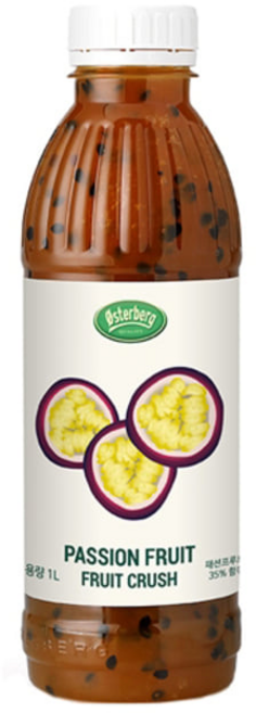 오스터버그 패션후르츠 크러쉬 1L 유명까페 과일주스 베이스, 1개