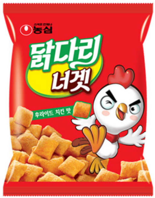 농심닭다리 너겟 후라이드 치킨맛, 130g, 3개