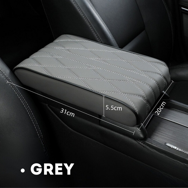 탈리샵 자동차 콘솔쿠션 팔걸이쿠션 차 팔쿠션, 1개, 그레이