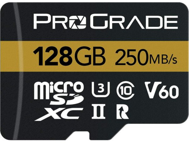 ProGrade 디지털 마이크로SDXC UHS-II V60 GOLD 128GB 프로페셔널 등급