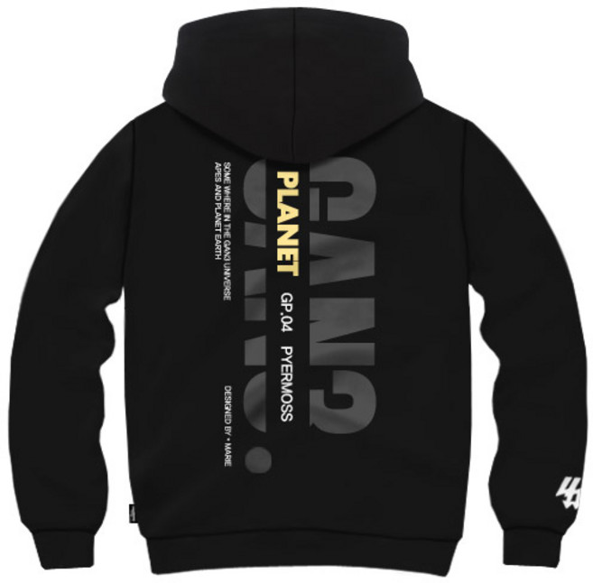 간쓰리 스페이스구퍼 국내생산 기모 후드티