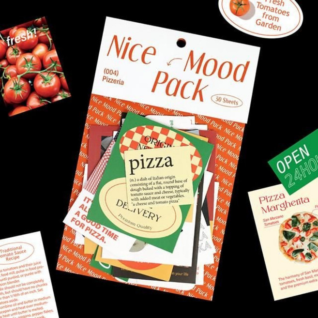 페이퍼라인 나이스무드 스티커팩 핏제리아 데코스티커, 본상품