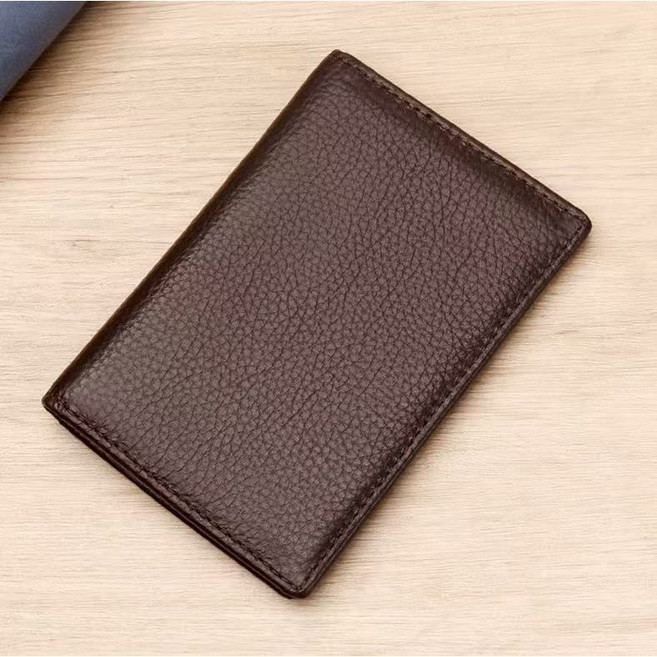 남성용 부드러운 심플 가벼운 가죽지갑