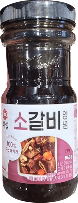 백설 소갈비 양념, 840g, 1개