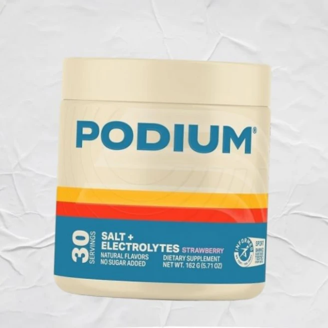 포디엄 뉴트리션 트레이닝 소금 전해질 파우더 딸기 맛 운동 후 수분 공급 근육 회복 지원 음료 마그네슘 칼륨 칼슘 나트륨 30회 분량 미주 내수용, 1개, 162g - 쿠팡