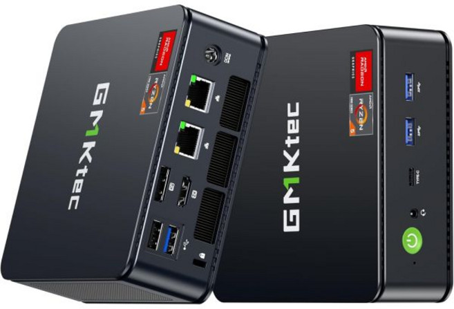 GMKtec 게이밍 미니 PC K8 플러스 AMD 라이젠 7 8845HS(8C/16T 최대 5.1GHz) 32GB DDR5 RAM 1TB SSD 데스크탑 컴퓨터 듀얼 NIC, M6 Ultra 7640HS, 32GB DDR5 4800MHz + 512GB SSD