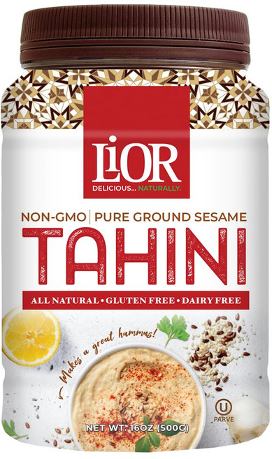 LiOR Tahini Paste Pure Stone Gro LiOR Tahini Paste Pure Stone Ground Sesame Seed Butter - USDA Sin, 1개, 453g