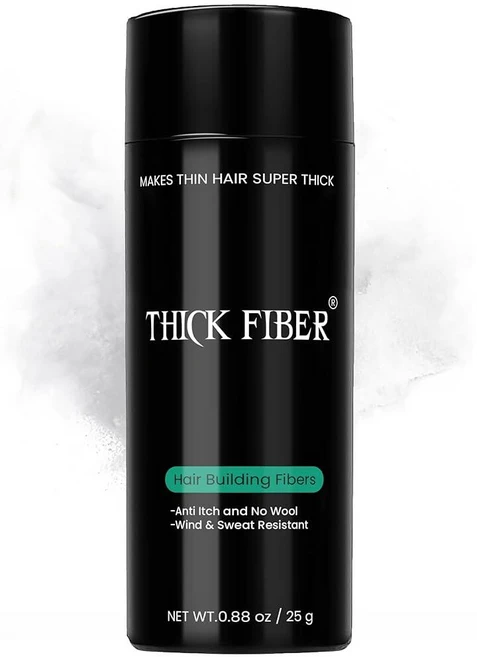 THICK FIBER 대머리 반점 및 얇은 모발용 헤어 빌딩 섬유오번 25g 병 몇 초 만에 탈모 숨김 남성 여성용 섬유 141589, 0.88 Ounce (Pack of 1), 1개 - 쿠팡