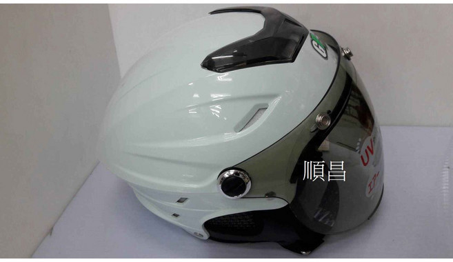 【carpower】GP5 025 圓弧 護耳 安全帽，可拆卸護耳設計, 白色