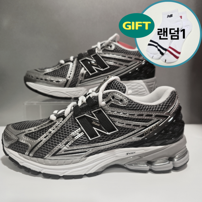 뉴발란스 U1906RCG(SILVER METALLIC+BLACK)발편한 경량 러닝화 뉴발 남녀 공용 런닝화+양말증정
