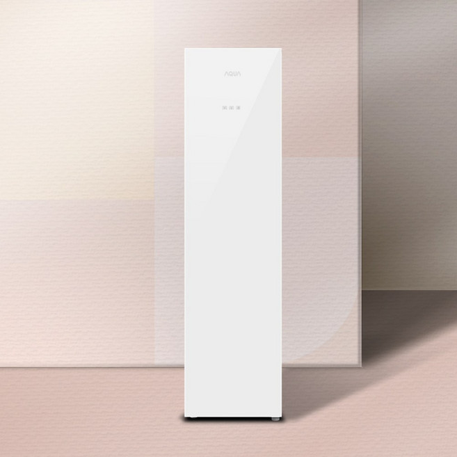 Haier 하이얼 아쿠아 슈퍼 슬림 121L 스탠드형 글램글라스 다용도 김치냉장고 방문설치 글램화이트 ARK121MNGW, 단품, 단품