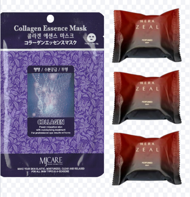 마스크팩 구매시 퍼퓸 클렌징 지일비누 3개증정, 1개입, 210g