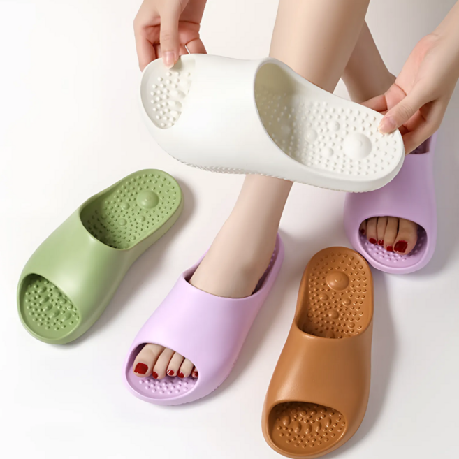 유즈나인 말랑복원 가벼운 EVA 지압 마사지 포인트 슬리퍼
