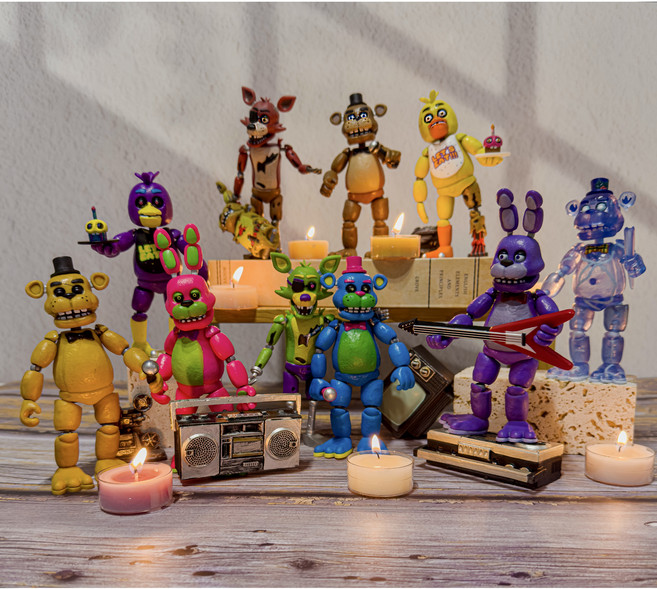 프레디 피자가게 장난감 피규어 나이트메어 펀코 스프링트랩 인형 액션 호러, 21 : 나이트메어 폭시 피규어, 1개