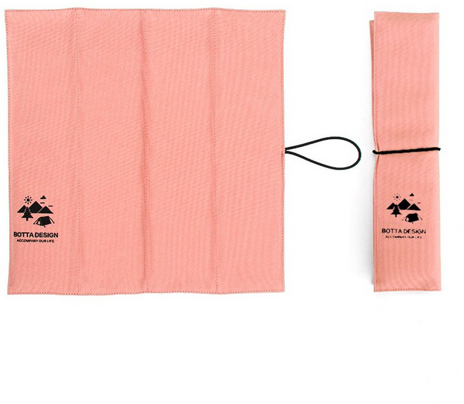 아웃도어 휴대용 4단 접이식 등산 폴딩 방석, 체리블라썸