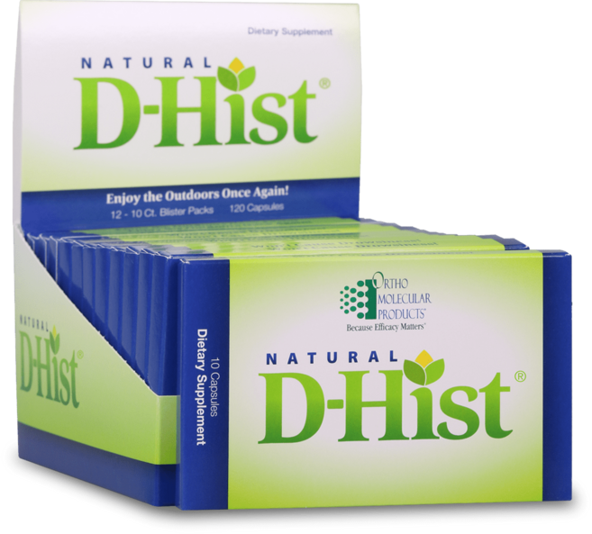 미국 Ortho Molecular Natural D-Hist 120정 호흡기 건강 면역력 균형, 1개