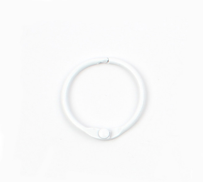 오픈오링30mm 바인더링 오픈키링 열쇠고리 부자재 재료 만들기 메모장, 50개, 오픈오링30(13번 화이트)