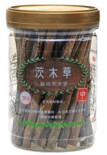 饅頭貓寵物 Catfeet 茨木草, 1個, 木天蓼棒(中), 木天蓼, 中, 70g