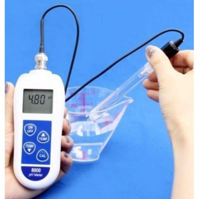한국환경공단 수질분야 1등급 수소이온 농도 간이측정 휴대형 PH측정기 8000 KIT, 1개