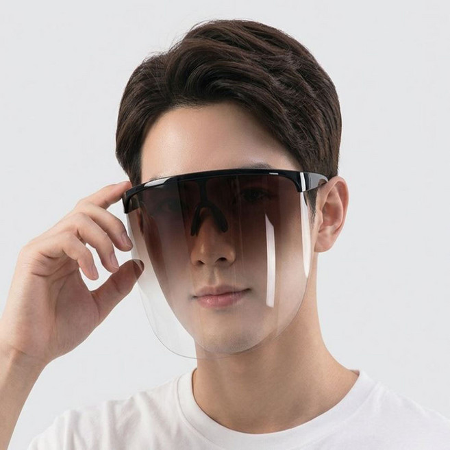 osshop 안면 보호대 안면보호구 작업용 페이스 쉴드, 페이스가드 - 브라운, 1개