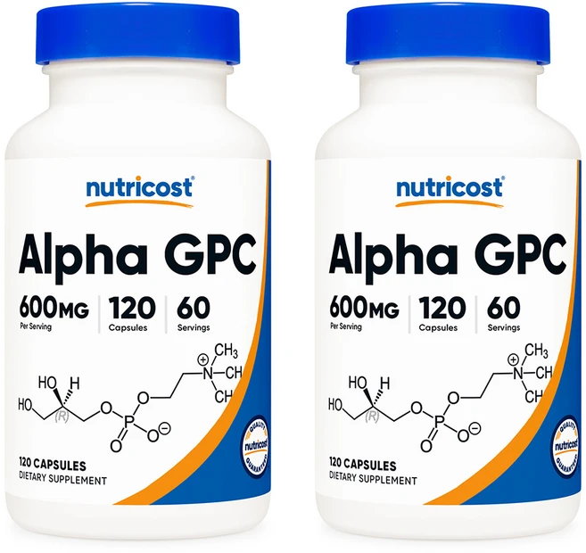뉴트리코스트 알파 GPC 600mg 캡슐, 120정, 2개 - 쿠팡