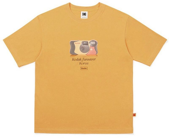 코닥 펀세이버 코리아 레트로 카메라 티셔츠