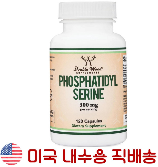 미국직배송 더블우드 포스파티딜세린 120캡슐 60일분, 1개