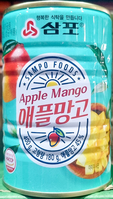 애플망고캔(삼포 400g) 업소용 애플망고 통조림