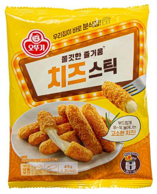 오뚜기 [냉동] 치즈스틱 410g, 7개