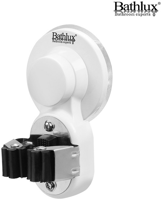 베스럭스 욕실 청소기 걸이 홀더 30124 흡착식 무타공 정리 꽂이, 화이트, 1개