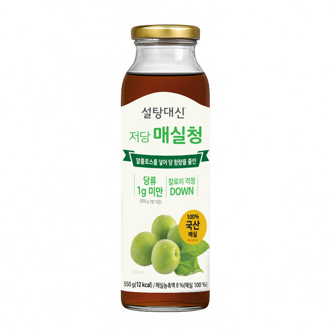 알티스트 설탕대신 저당 매실청, 1개, 550g