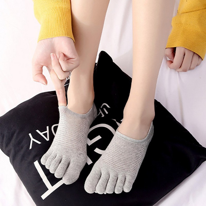 여성 여름 바람숑숑 발가락양말 메쉬 발가락덧신 5켤레세트