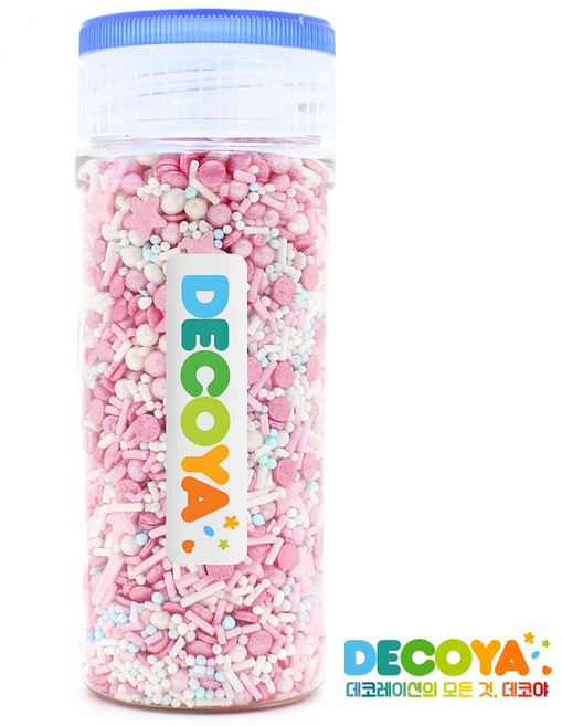 데코야 믹스 스프링클 막대/미니구슬/조각 간편용기 (스프링클/제과제빵/데코), 85g, 1개